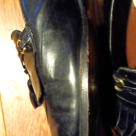 BALLy  SLIP ON LOAFERS   DRESS SHOES  WITH TASSELS  BLACK LEATHER  SIZE 8 - Picture 4 of 14